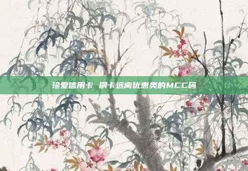 珍爱信用卡 刷卡远离优惠类的MCC码