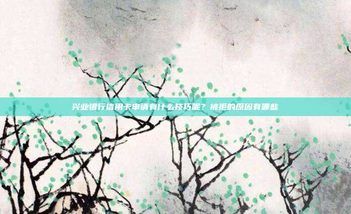 兴业银行信用卡申请有什么技巧呢？被拒的原因有哪些