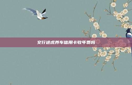 交行途虎养车信用卡收年费吗